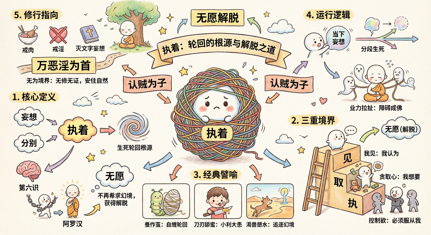 執著(一) - 心性修行圖解